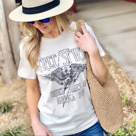 FREE SPIRIT GRAPHIC TEE-VINTAGE-OFF WHITE - Picture 5 of 8